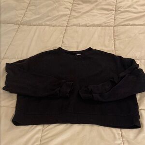 Cropped black sweatshirt - size M